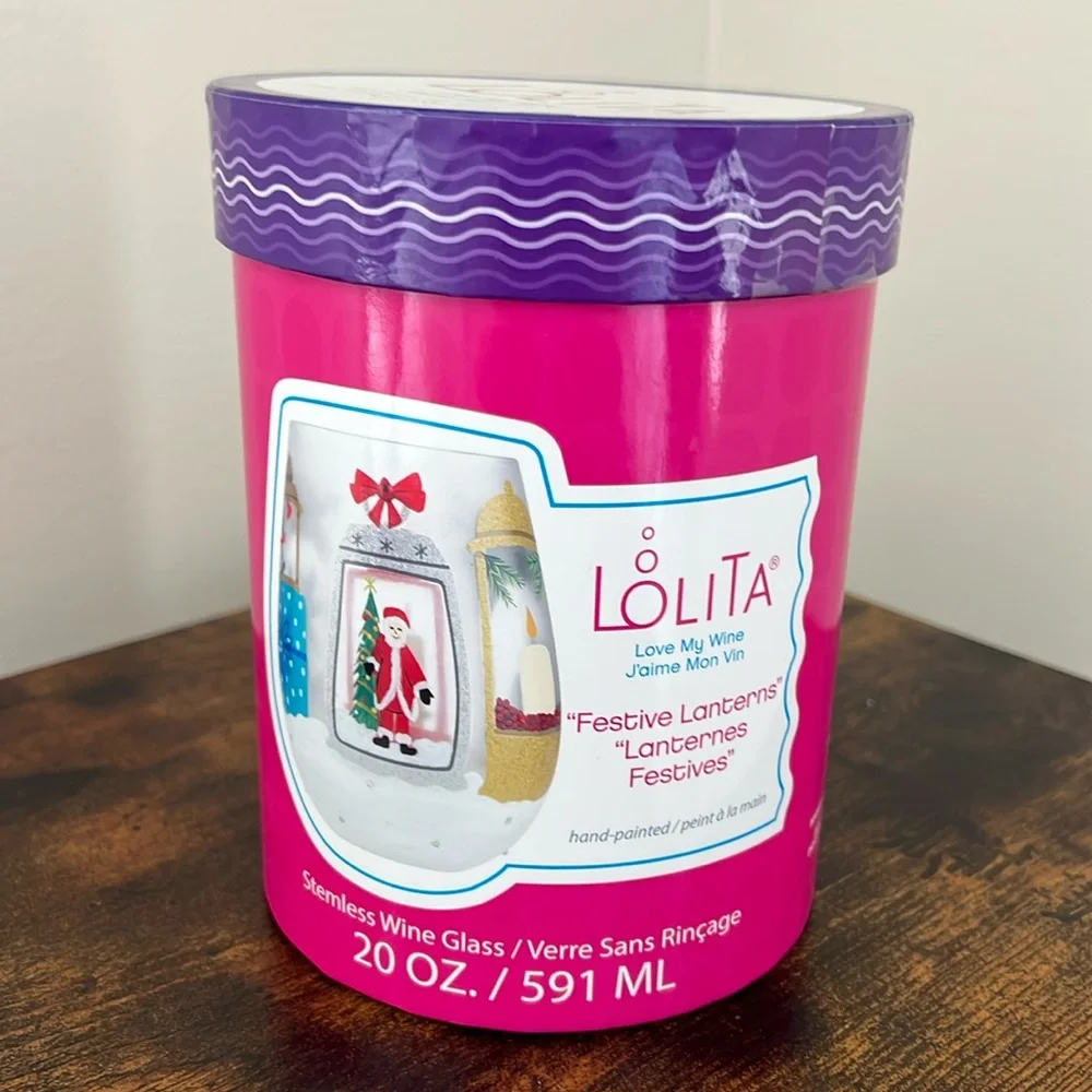 Lolita Love My Wine Festive Lanterns Steamless Wine Glass